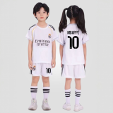 2025 Kylian Mbappé #10 Emirates Away Jersey Youth Set