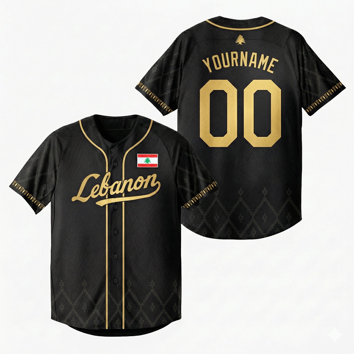 Lebanon Custom Baseball Jersey