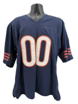 Autographed/Signed Chevy Chase Clark Griswold Blue Jersey Beckett BAS COA