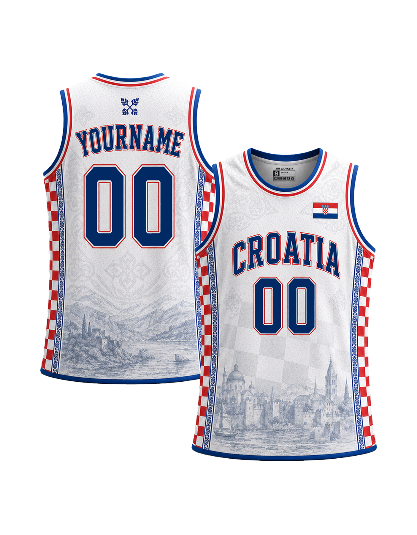 Croatia Custom Basketball Jersey