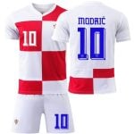 Luka Modrić #10 Croatia Checkered Youth Soccer Jersey
