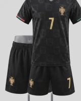 #7 Cristiano Ronaldo Portugal 'Black Panther' Youth Soccer Jersey