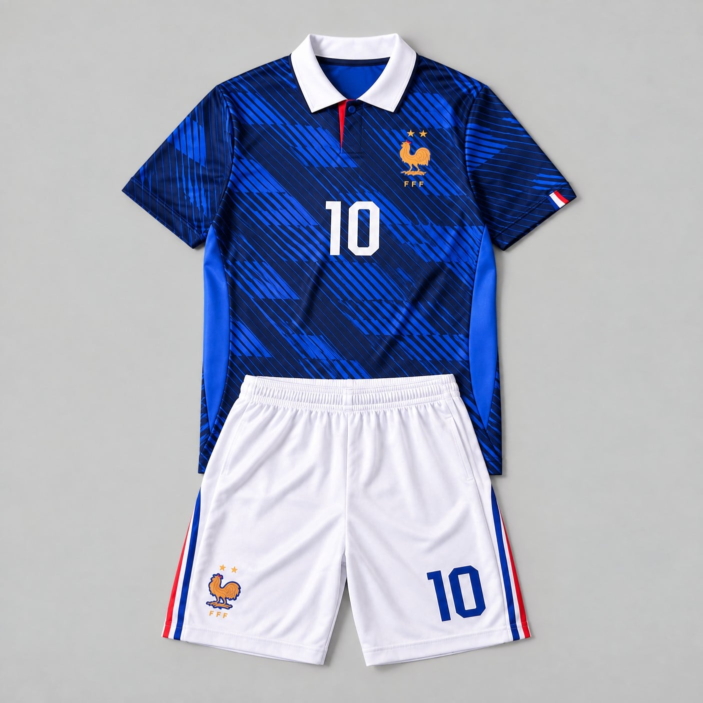 Mbappe Jersey Youth, France #10 Blue Soccer Kit | 99Jersey