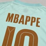 Kylian Mbappé #10 Youth Mint Green Soccer Jersey