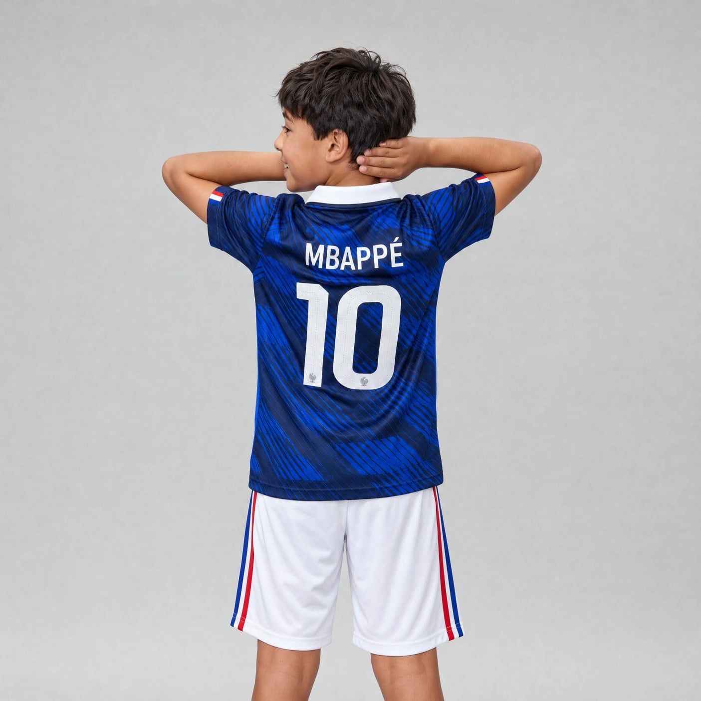 Mbappe Jersey Youth, France #10 Blue Soccer Kit | 99Jersey