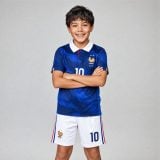 Kylian Mbappé #10 France Youth Blue/White Soccer Jersey Set