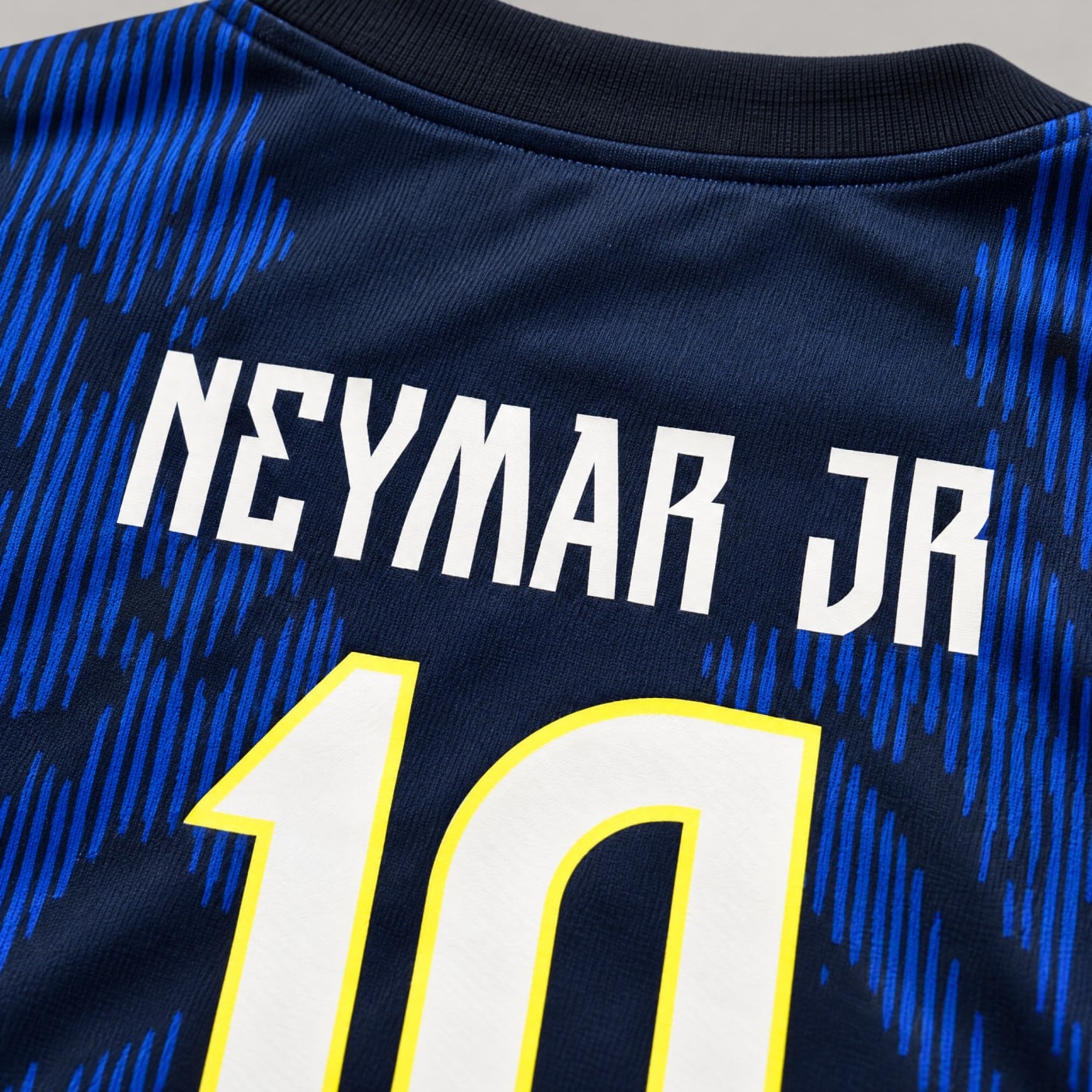 10 Neymar Jr. Navy Blue Brazil Youth Soccer Jersey - 99Jersey