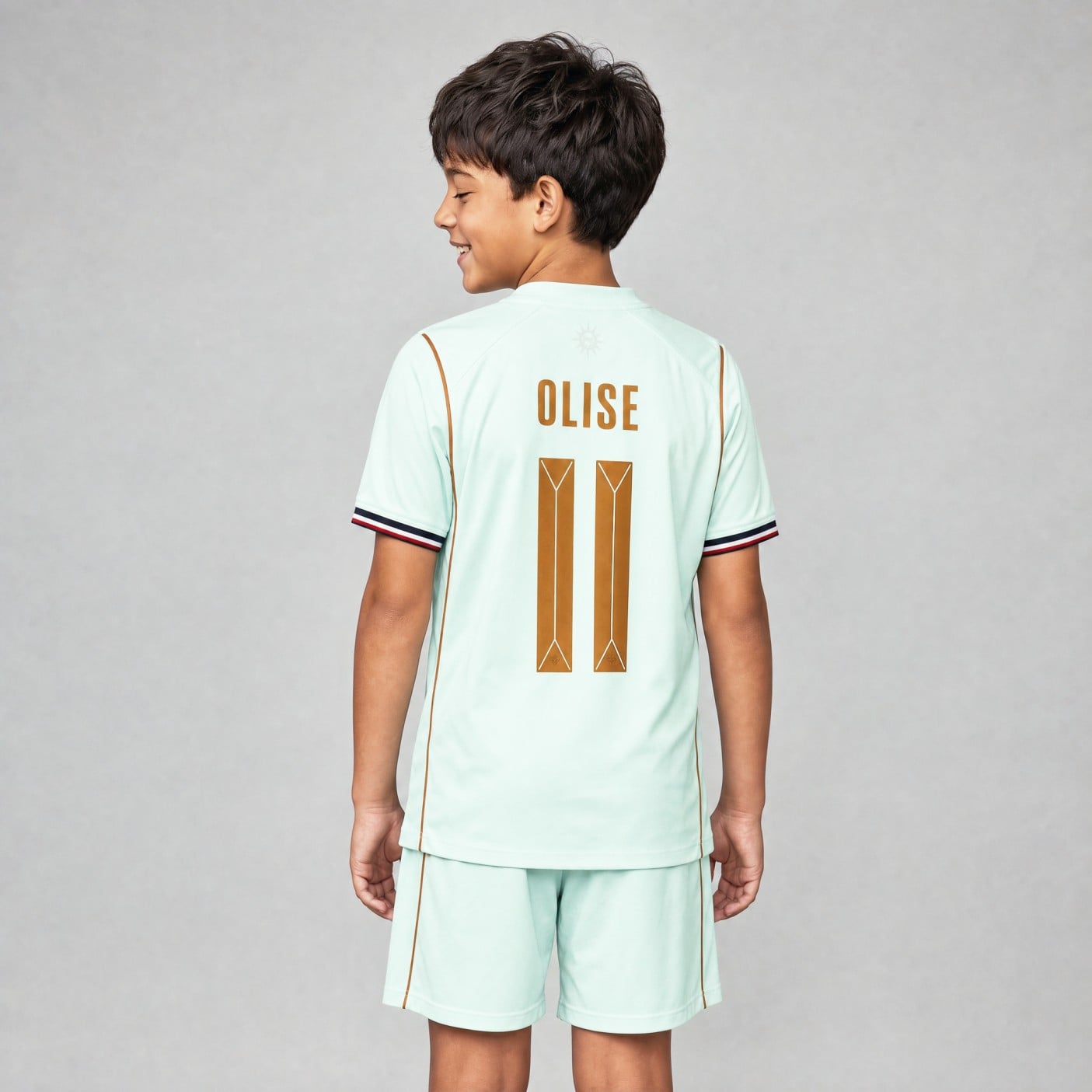 Michael Olise France Jersey Youth Mint Green | 99Jersey