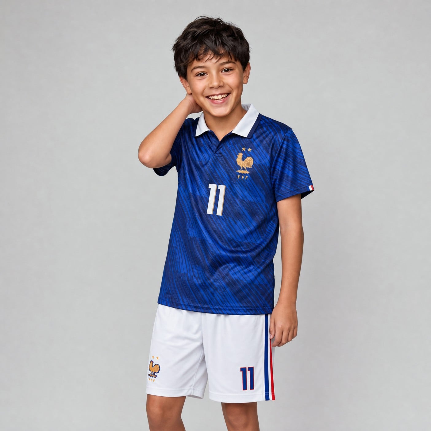 Michael Olise Jersey, France #11 Youth Soccer Set | 99Jersey