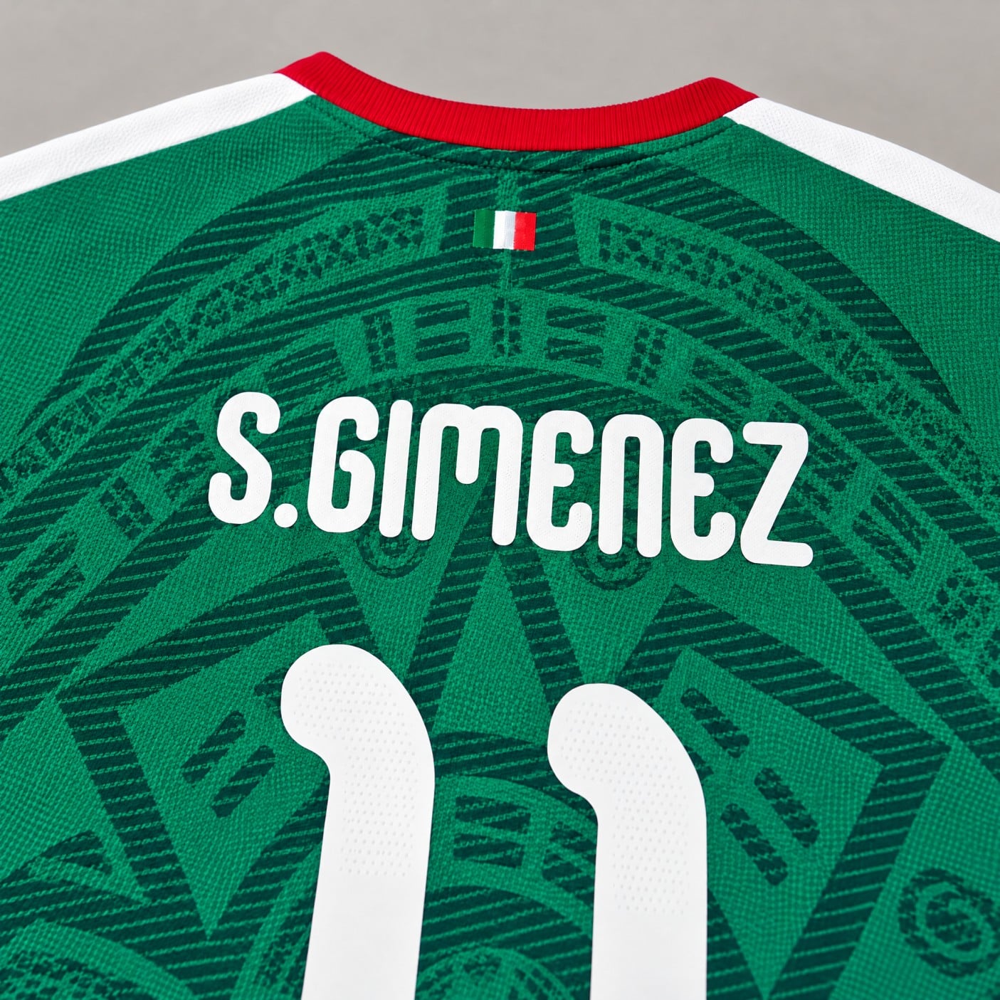 Mexico Youth Soccer Jersey, #11 Green Aztec | 99Jersey