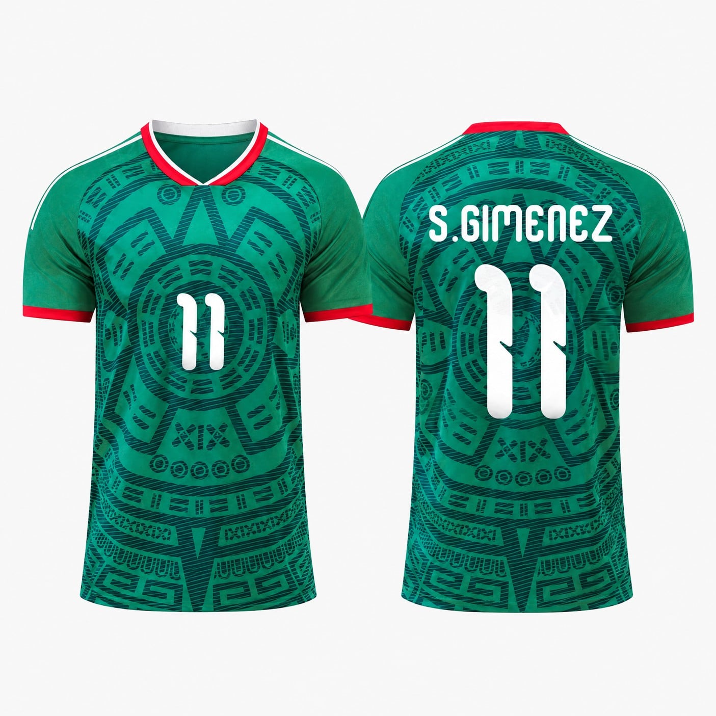 11 Santiago Giménez Mexico Soccer Jersey - 99Jersey | Where