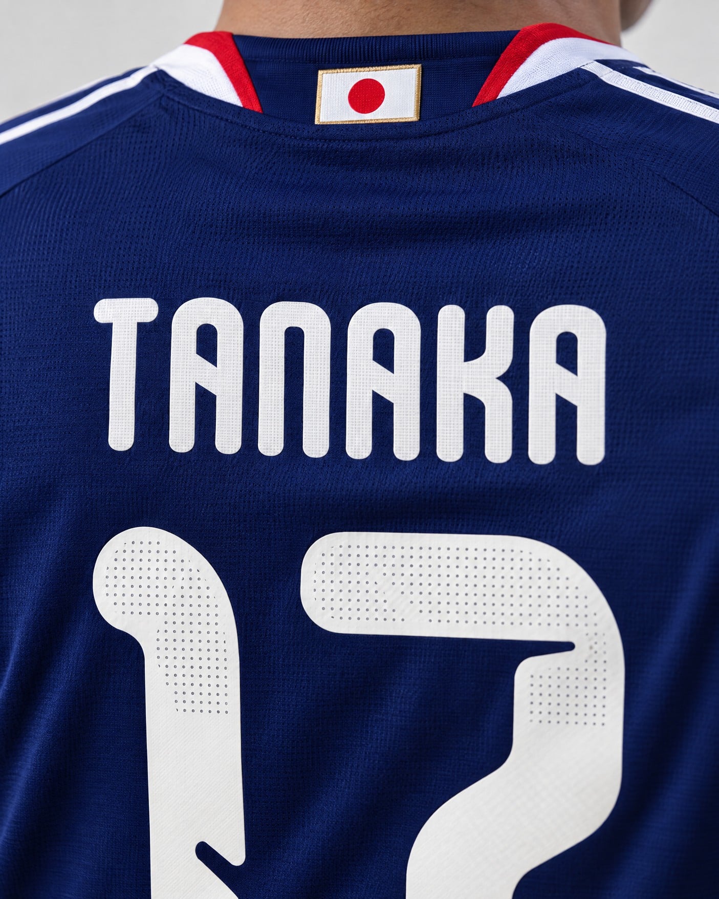 #17 Ao Tanaka Japan Soccer Jersey, close-up