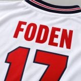 #17 Phil Foden England Youth Soccer Jersey
