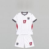 #17 Phil Foden England Youth Soccer Jersey
