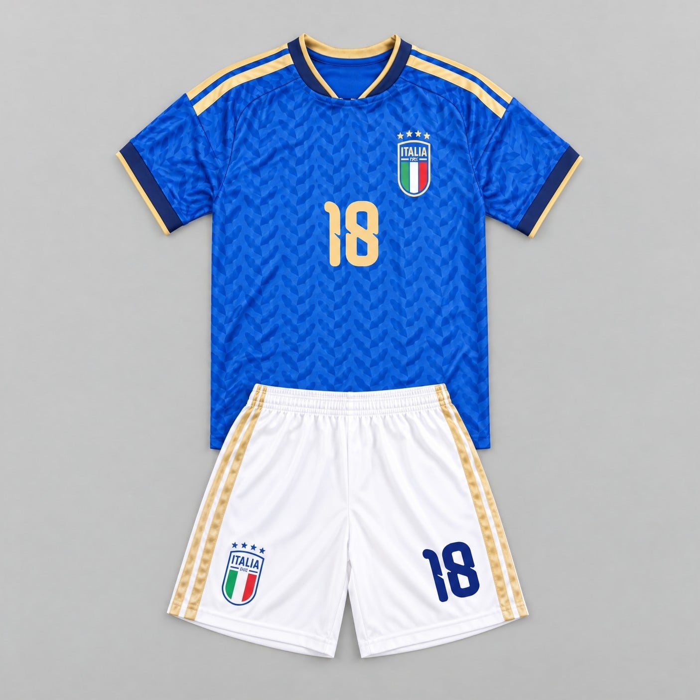 #18 Nicolò Barella Italy Youth Soccer Jersey