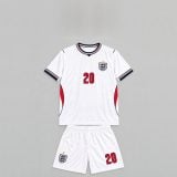 #20 Cole Palmer England Youth Soccer Jersey