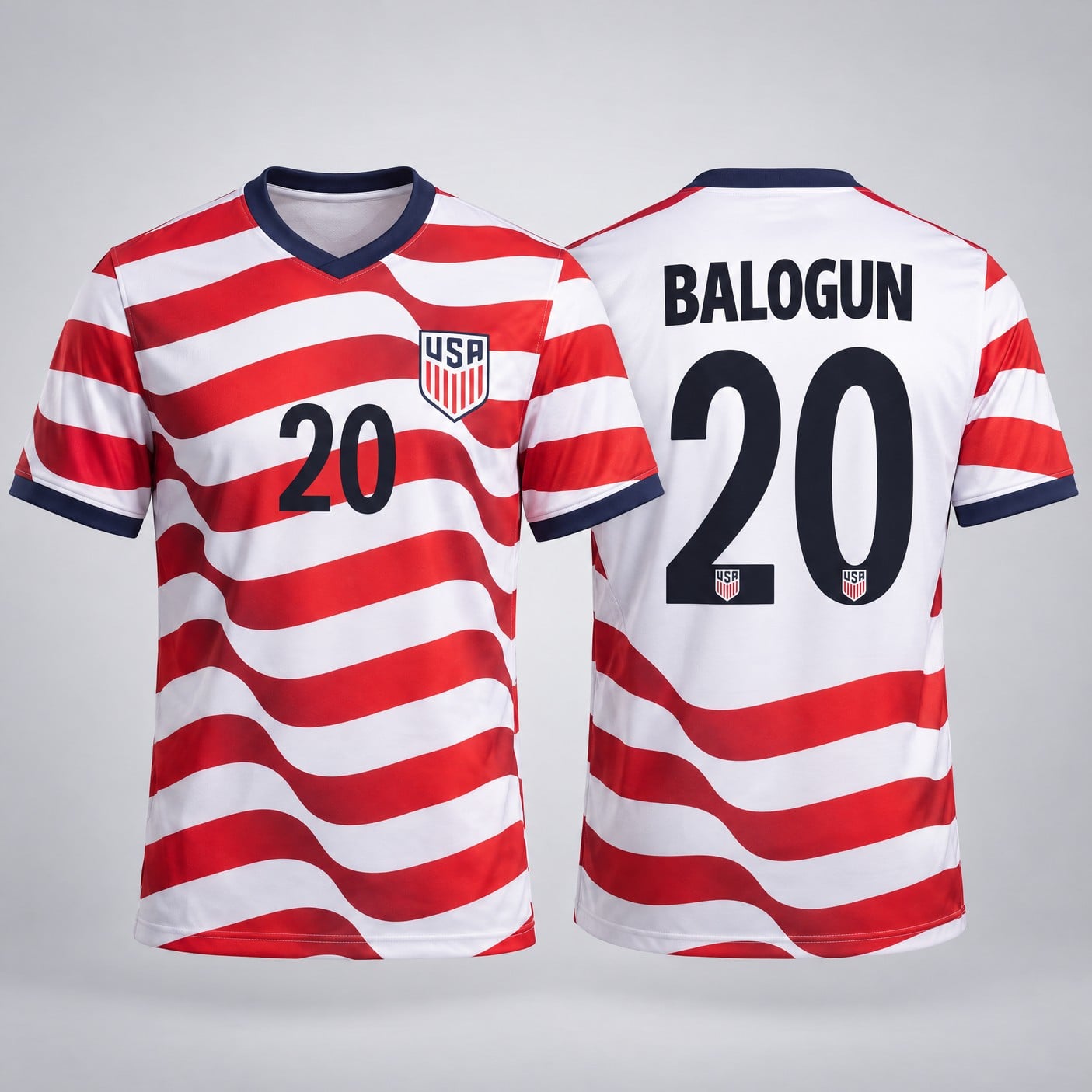 #20 Folarin Balogun USA Soccer Jersey