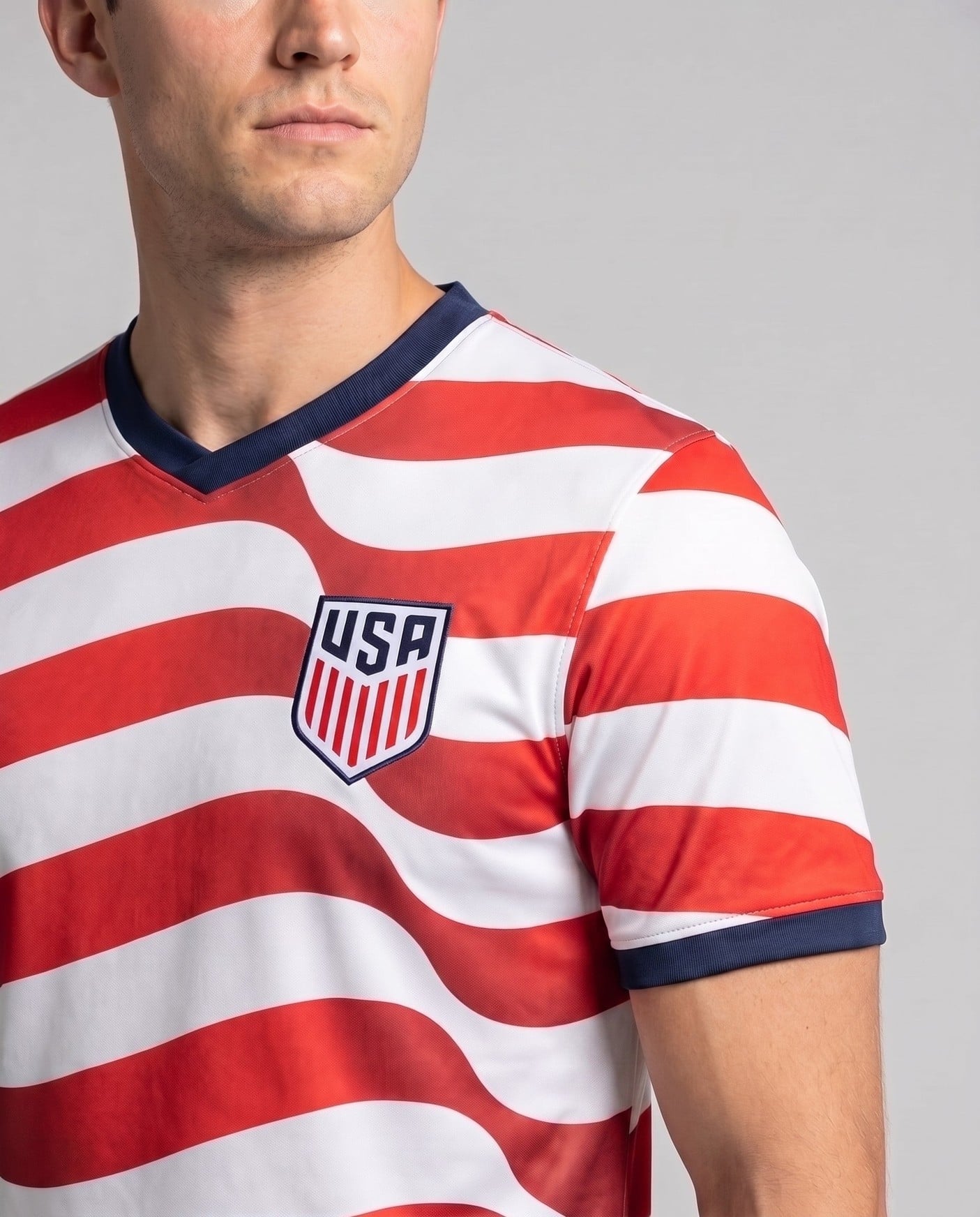 #20 Folarin Balogun USA Soccer Jersey, close-up