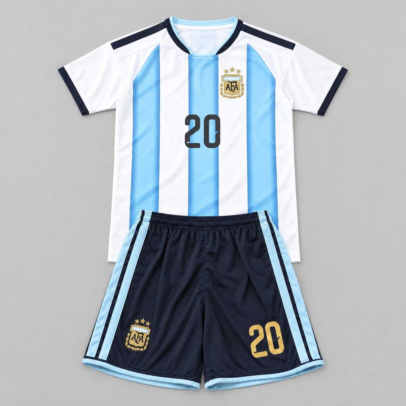 #20 Alexis Mac Allister Sky Blue/White Argentina Youth Soccer Jersey