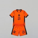 #21 Frenkie de Jong Netherlands Youth Soccer Jersey