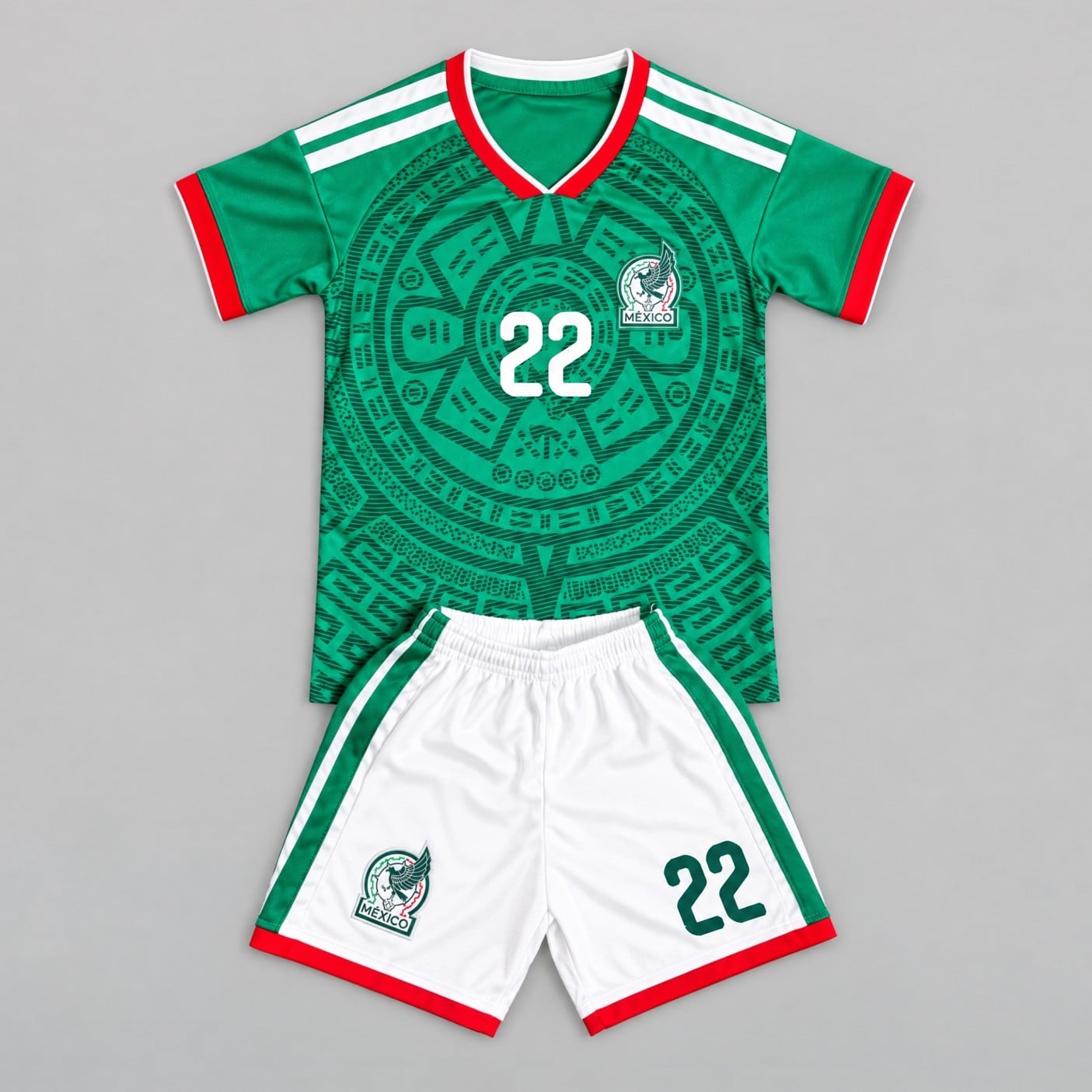 #22 Hirving Lozano Mexico Youth Soccer Jersey