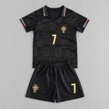 #7 Cristiano Ronaldo Portugal 'Black Panther' Youth Soccer Jersey