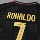 #7 Cristiano Ronaldo Portugal 'Black Panther' Youth Soccer Jersey