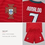 #7 Cristiano Ronaldo Portugal Youth Soccer Jersey