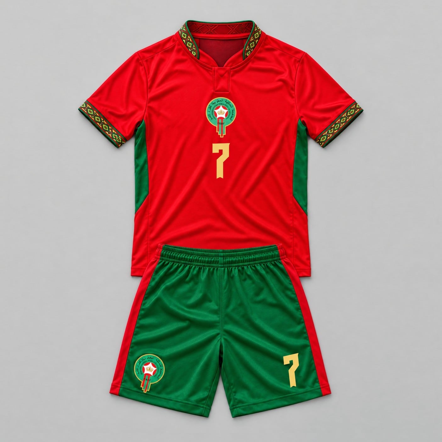 #7 Hakim Ziyech Morocco Youth Soccer Jersey