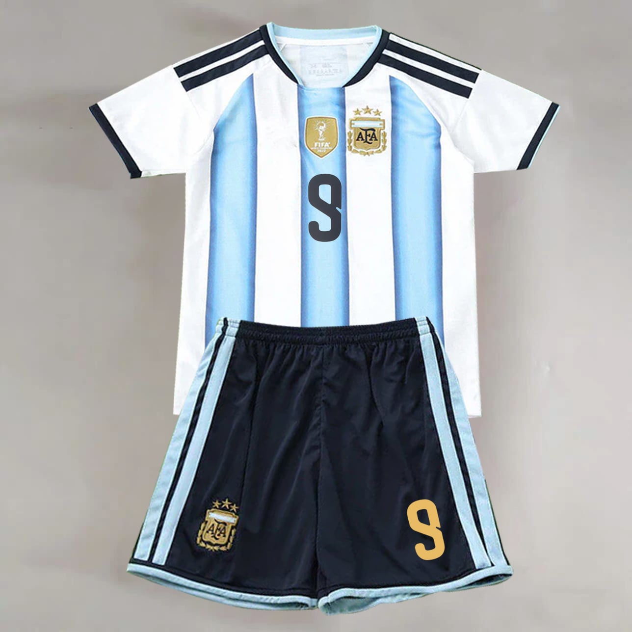#9 Julián Álvarez Sky Blue/White Argentina Youth Soccer Jersey