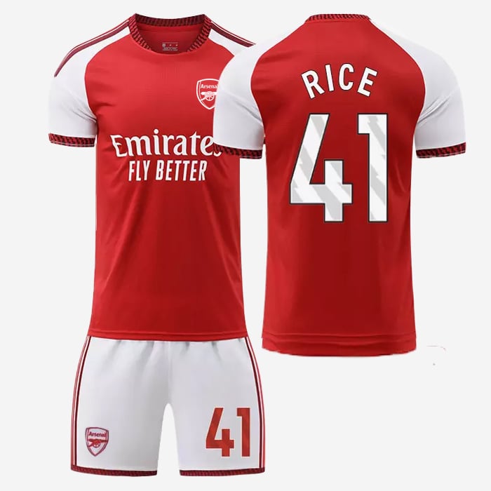 41 Declan Rice Arsenal Home Soccer Jersey - 99Jersey | Where