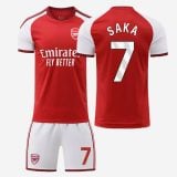 #7 Bukayo Saka Arsenal Home Soccer Jersey