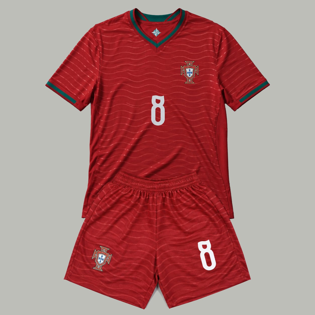 #8 Bruno Fernandes Portugal Youth Soccer Jersey