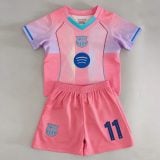 #11 Raphinha Barcelona Youth Soccer Jersey