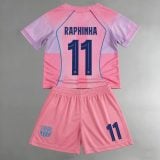 #11 Raphinha Barcelona Youth Soccer Jersey
