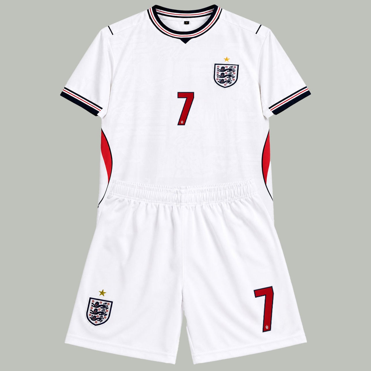 #7 Bukayo Saka England Youth Soccer Jersey