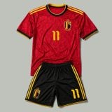 #11 Jérémy Baffour Doku Belgium Youth Soccer Jersey