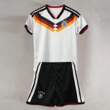 Germany White Heritage Blank Youth Soccer Jersey Set