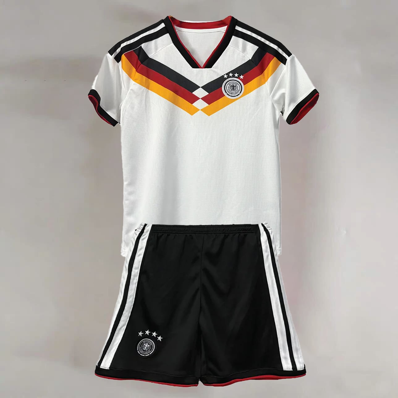 Germany White Heritage Blank Youth Soccer Jersey Set