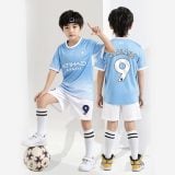 #9 Erling Haaland Manchester City Youth Soccer Jersey