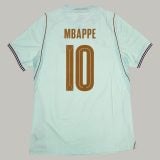 Kylian Mbappé #10 Youth Mint Green Soccer Jersey Set