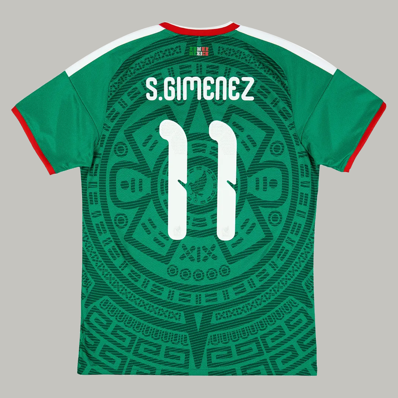 Mexico Youth Soccer Jersey, #11 Green Aztec | 99Jersey