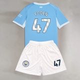 #47 Philip Walter Foden Manchester City Youth Soccer Jersey