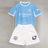 #47 Philip Walter Foden Manchester City Youth Soccer Jersey