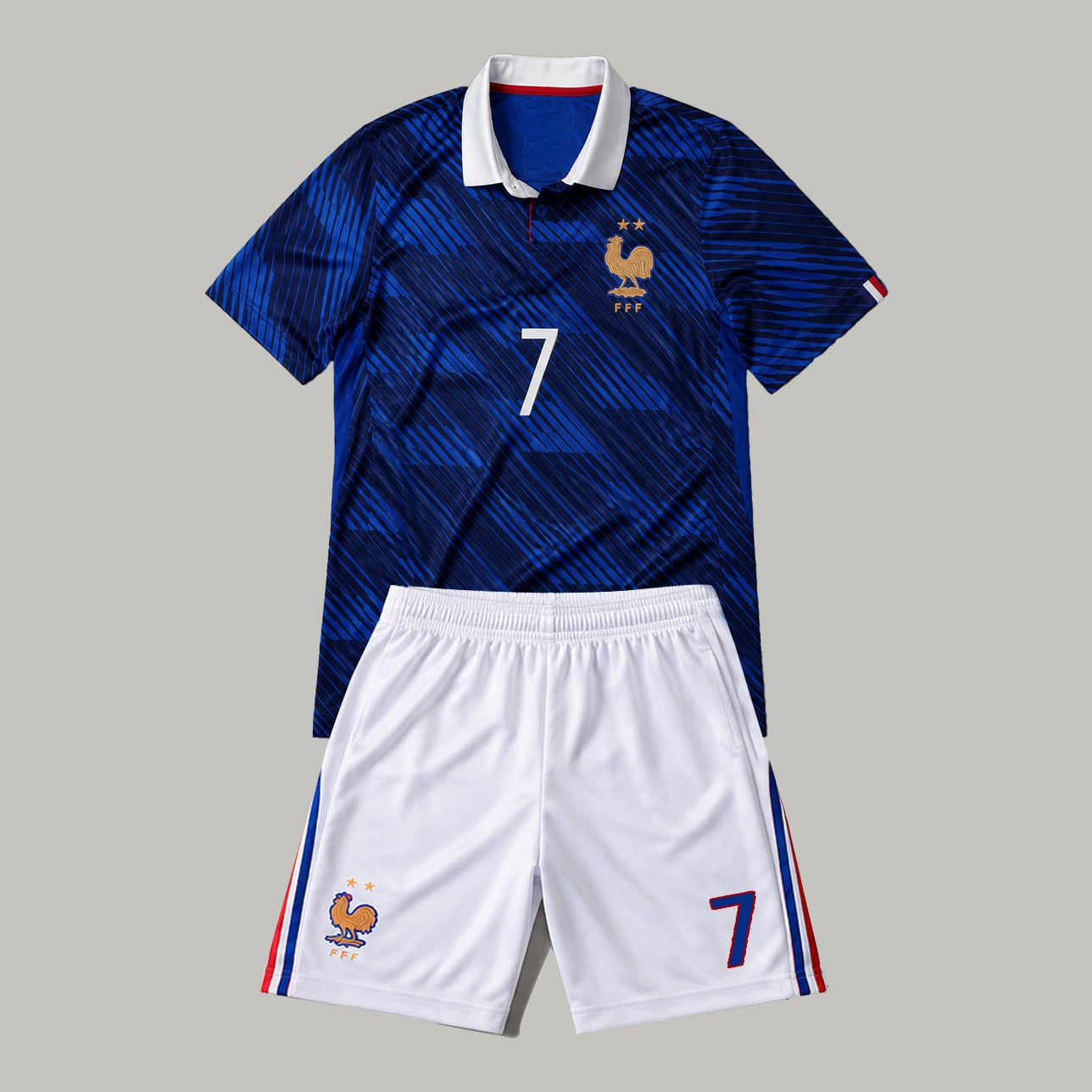 #7 Ousmane Dembélé France Youth Soccer Jersey