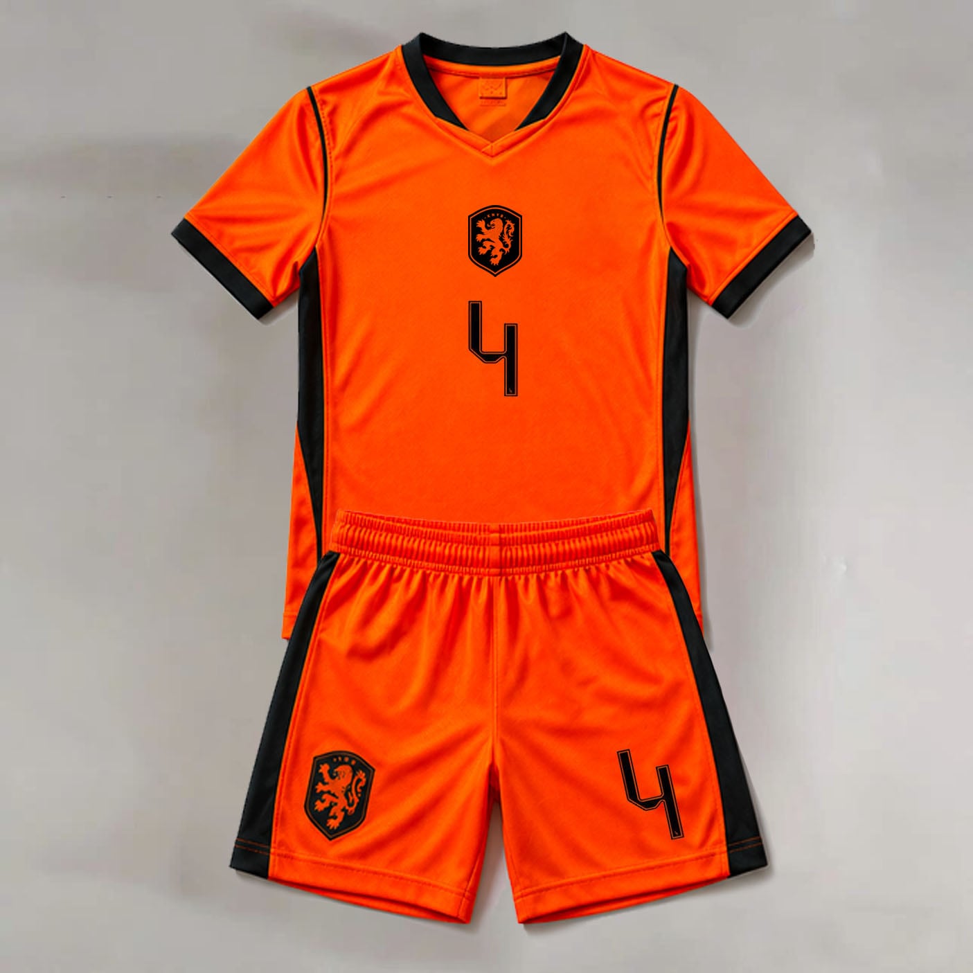 #4 Virgil van Dijk Netherlands Youth Soccer Jersey