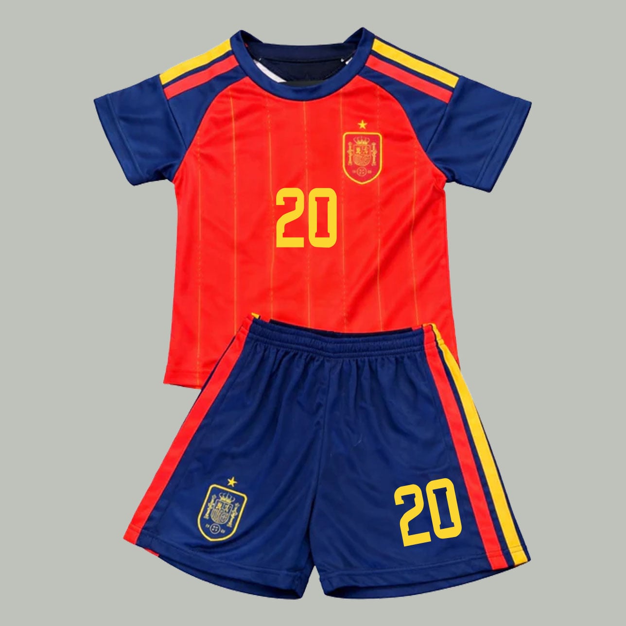 #20 Pedro González López Spain Youth Soccer Jersey