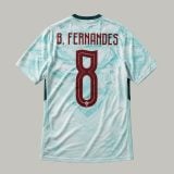 #8 Bruno Fernandes Portugal "Teal wave patterns" Youth Soccer Jersey