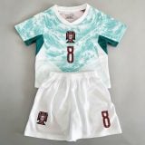#8 Bruno Fernandes Portugal "Teal wave patterns" Youth Soccer Jersey