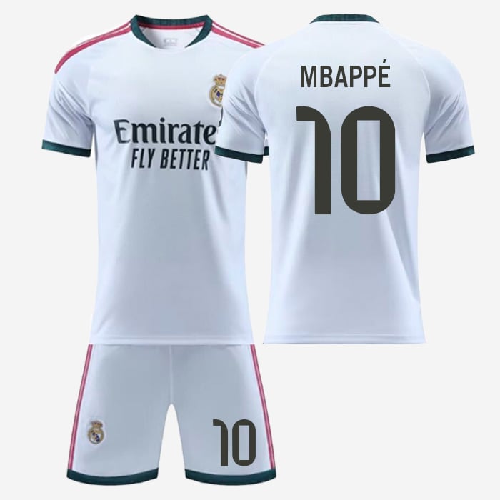 #10 Mbappé Real Madrid CF White Soccer Jersey